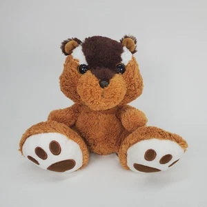 Aurora World Taddle Toes 9" Brown White Nutsy Chipmunk Plush Stuffed Animal Toy - Picture 1 of 9