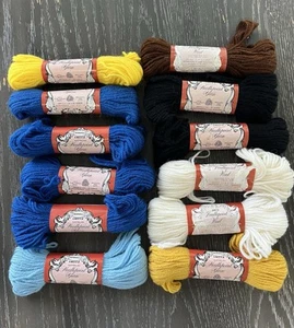 Scovill Dritz Australian Needlepoint Yarn Virgin Wool 12 Skeins 40 Yds Ea Vtg - Picture 1 of 5
