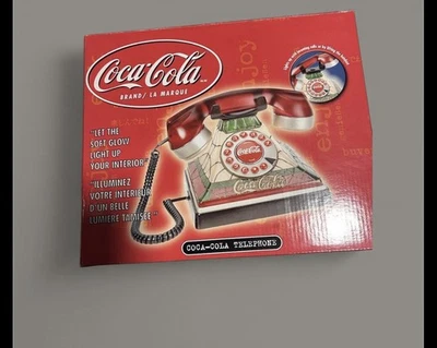 NUEVO Teléfono Vitral Iluminado Coca-Cola De Colección Estilo Tiffany  Foto 1 de 3