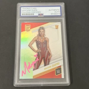2023 Panini Donruss Elite WWE #91 Maxxine Dupri Rookie card firmata PSA - Foto 1 di 2