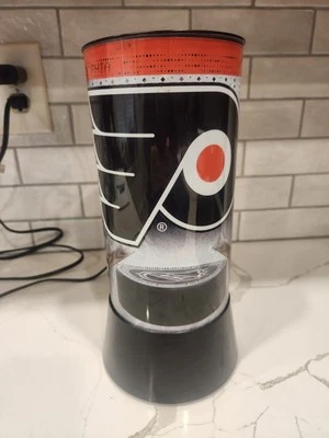 NHL Philadelphia Flyers Luz Giratoria Lámpara de Movimiento Wincraft Lámpara de Mesa Foto 1 de 4