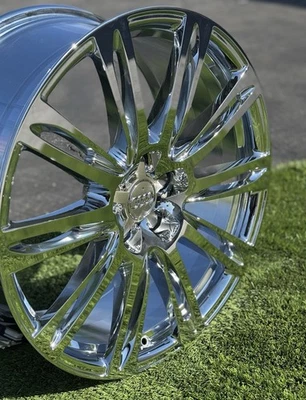 4- Llantas cromadas 20” Audi A8 Quattro 2011-2014 OEM 58871 NUEVAS Foto 1 de 3