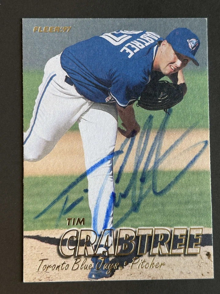 Tim Crabtree Autograph Signed 1997 Fleer Toronto Blue Jays - Image 1 of 1