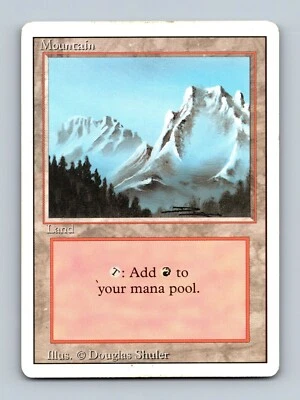 Magic The Gathering MTG - Mountain (Land) - Revised Edition Card - Image 1 of 2