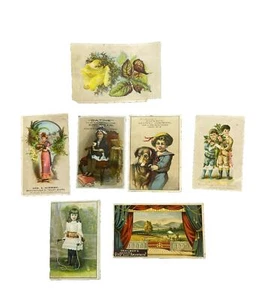 Lot of 7 Victorian Advertising Trading Cards Soap Quack Medicine Oatine Yeast - Picture 1 of 15