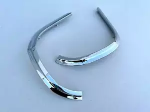 1964 CHEVY IMPALA / FULL-SIZE EYEBROW MOLDINGS 2PC/PAIR [NEW] [CHROME FINISH] - Bild 1 von 3