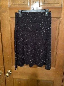 Apt 9 Black Print Skirt Size Small Tummy Control - Picture 1 of 8