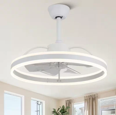 Oaks Aura Modern Celing Fan DC2402-W Modern Smart Ceiling Fan with Lights+Remote - Image 1 of 4