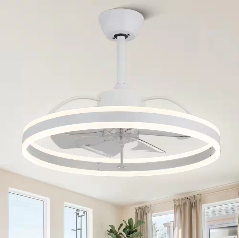 Oaks Aura Modern Celing Fan DC2402-W Modern Smart Ceiling Fan with Lights+Remote - Image 1 of 4