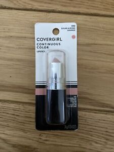 CoverGirl Continuous Color Lipstick, Sugar Almond, 0.13 oz