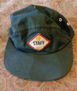 Scout Camp Staff Hat with Staff Diamond Patch Youth M - Picture 1 of 1