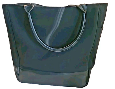 Calvin Klein Tote Shoulder Bag Black Lined Large Cosmetics - Image 1 of 4