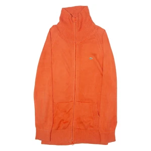 LACOSTE Damen Strickjacke orange Rollkragen eng Strick M - Bild 1 von 6