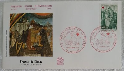 FRANCIA 1970 - FRESCO DE DISAY - SEÑORES DEL SIGLO XV - FDC Foto 1 de 2
