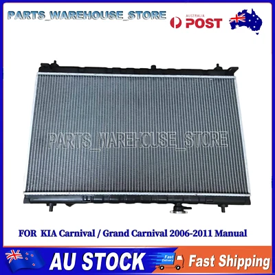 Aluminum Tank Radiator FOR KIA CARNIVAL/GRAND CARNIVAL 2.7L 3.8L V6 MANUAL 2006- - image 1 of 4
