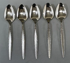 5PC ONEIDA COMMUNITY STAINLESS VENETIA TEASPOON FLATWARE LOT - Picture 1 of 3