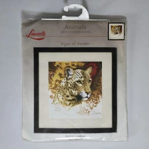 Lanarte Eyes of Amber Cross Stitch Kit by Joadoor SEALED Jaguar Leopard Cheetah - Picture 1 of 8