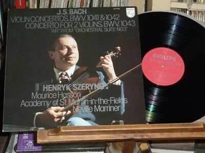 1977 3 Bach Violin Ctos ASMF Szeryng Philips Stereo Audiophile Japanese Press NM - Image 1 of 4