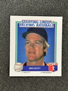 1988 PARKER BROTHERS STARTAUFSTELLUNG SPRECHENDER BASEBALL MIKE SCOTT 25 - Bild 1 von 2