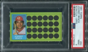 PSA 9 MINT 1981 TOPPS SCRATCH-OFFS JOHNNY BENCH #64 REDS 78838 HOF B189 - Picture 1 of 1