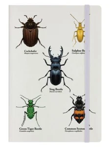 Nature's Delights - A Colony Of Beetles Cream A5 Hard Cover Notebook - Photo 1 sur 1