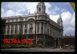 Belfast Ireland street scene City Hall old cars 1962 Kodachrome 35mm slide - Picture 1 of 1