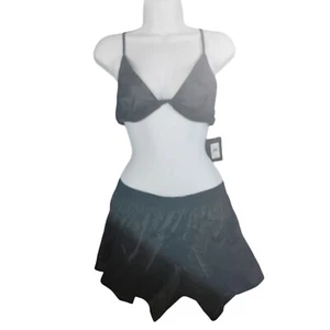 Fredericks of Hollywood Schwarz Satin Dessous Set Spaghettiträger BH & Shorts M - Bild 1 von 6