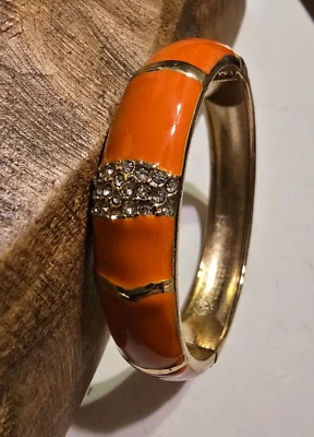 Brazalete Lentejuelas Nordstrom Naranja Tono Oro Esmalte Estrás #27 Foto 1 de 4