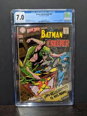 Brave and the Bold #80 - CGC 7.0 - 1st Appearance Of The Hellgrammite - Image 1 of 4