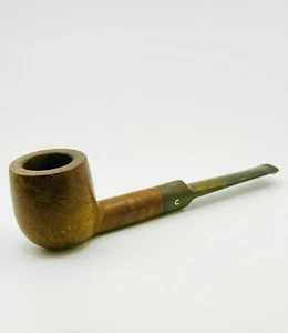 Vintage 6” Estate Pipe John’s Natural 495 Brown Tobacco Pipe - Made In England - Picture 1 of 4