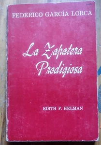 Vintage PB La Zapatera Prodigiosa Federico Garcia Lorca Spanish Instruction 1952 - Imagen 1 de 2