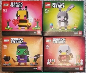 Lego Brickheadz 4er Set 40270 40271 40272 Biene, Hase Hexe Truthahn Rarität EOL - Bild 1 von 2