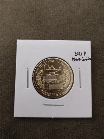 2021 P North Carolina American Innovation Dollar (BU) [End of roll coin] Cover