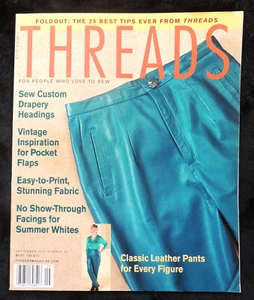 Threads Magazine For People Who Love To Sew September/October 2001 Issue #96 - Picture 1 of 1