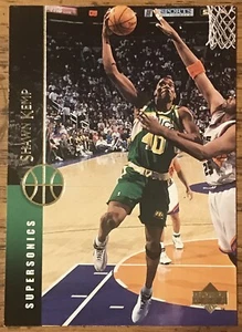 Shawn Kemp 1994-95 Upper Deck Card #124 Seattle Supersonics NBA Free Shipping - Picture 1 of 3