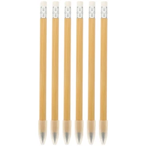 6 Pcs Bamboo and Wood Pole Pencil Student Artists Pencils School - Bild 1 von 12