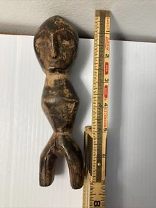 Antique African Wooden Fertility Doll Sculpture 7 1/2” tall Aged Hardwood - Picture 1 of 10