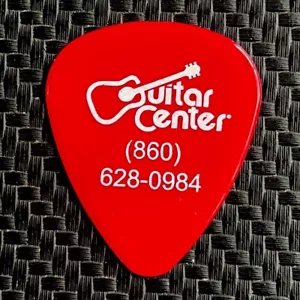 Guitar Center pick 860 Area Code Southington CT Rare Printing Error Off Center - Picture 1 of 1