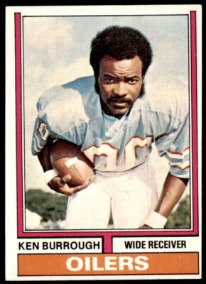 1974 Topps Ken Burrough Football Card Houston Oilers #304 - Image 1 of 2