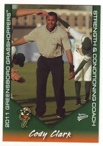 2011 MultiAd Greensboro Grasshoppers Cody Clark #32