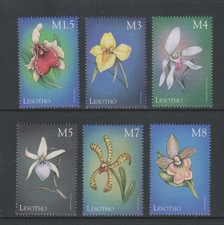 Lesotho - 1999,Orchidee Di Il Mondo Set - Nuovo senza Linguella - Sg 1577,1605/9