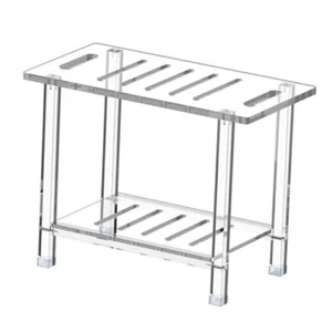 Acrylic Shower Bench for Inside Shower - 24.02" L x 12.99" W x 18.31" H - Picture 1 of 8