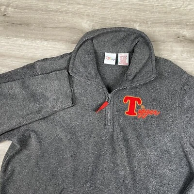 Pullover polar Disney Tigger talla pequeña/Chico 1/4 cremallera bolsa de bolsillo bordada Foto 1 de 4