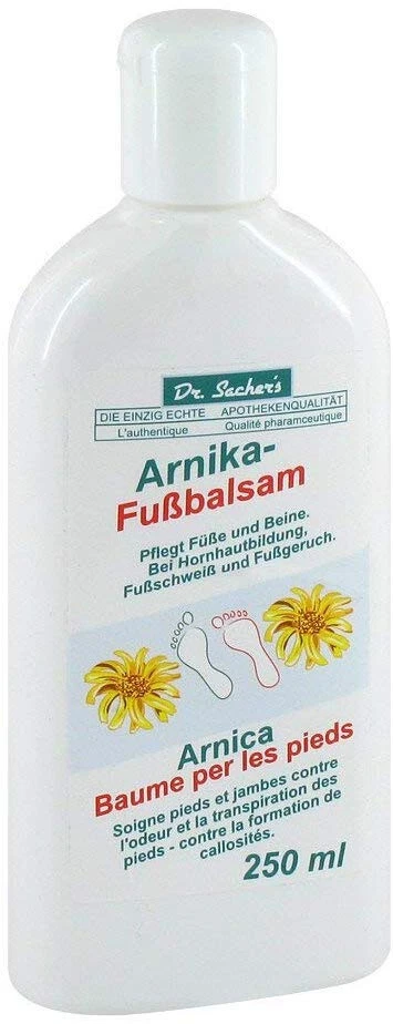 3x Arnika Fußbalsam 250ml Fußpflege Fuß Pflege Creme gegen Fußgeruch Dr. Sachers