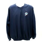 Miami Dolphins Antigua Xl Blue Nfl Long Sleeve Staff Pull-Over Jacket Shirt