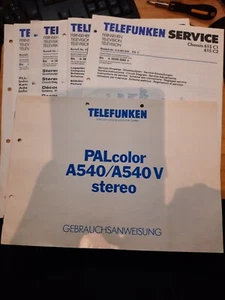 Telefunken PALcolor A540/A540V stereo istruzioni per l'uso e istruzioni di servizio - Foto 1 di 6