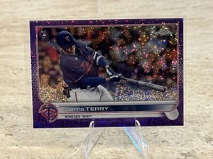2022 Topps Chrome Baseball #68 Curtis Terry /299 Purple Speckle Refractor Rookie - Picture 1 of 3