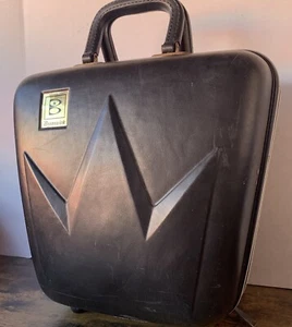 Vintage Black BRUNSWICK Hard Clam Shell Carrying Case Bowling Ball Bag - Picture 1 of 24