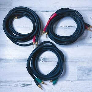 Monster Z-Series Z1R 15 and 10 Feet Audiophile Speaker Cables Gold Banana Plugs - Picture 1 of 6
