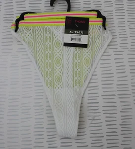 No Boundaries Juniors Crochet Lace String Thong 2 Pk Multicolor Size XL NWT - Bild 1 von 3